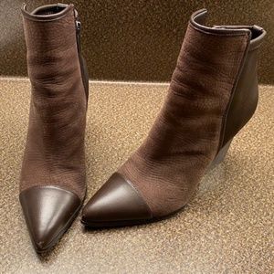 Donald Pliner brown booties